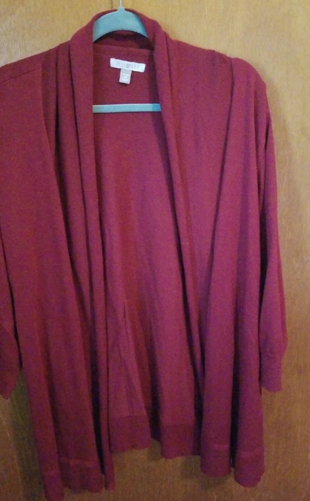 Maroon cardigan